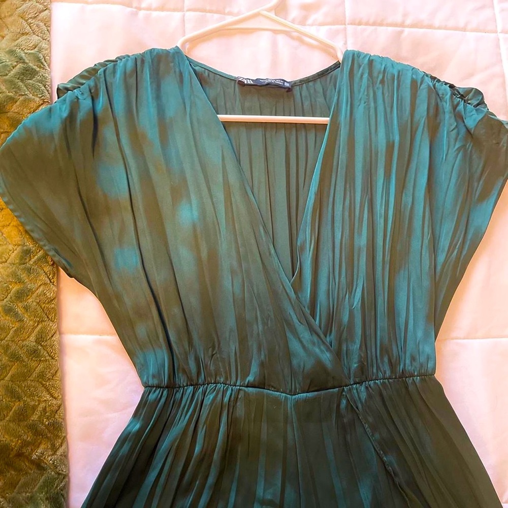 Deep Emerald Jumpsuit with high slits